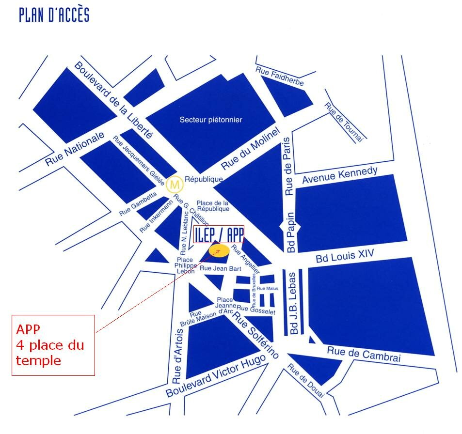 plan de l'app